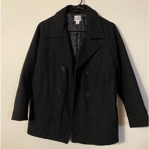 Old navy black wool blend peacoat